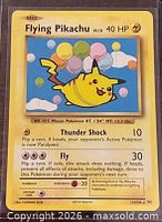 Front of Flying Pikachu XY Evolutions card showing artwork, stats, and set number 110/108