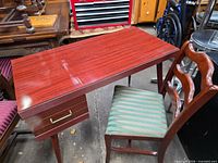 Desk and chair together showing overall design and finish