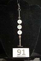 Full view of bracelet on display stand