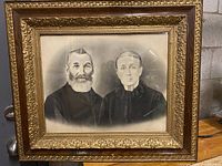 Front view showing full portrait and frame