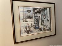 Full view of framed Laurie Berry print