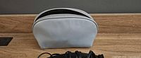 light grey zippered pouch
