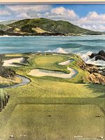 Close view of golf landscape canvas print