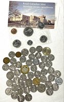 1976 RCM uncirculated coin set and spread of loose coins