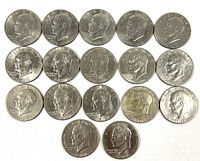 Full layout of all Eisenhower dollars