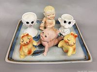 Overall view of tray with all items displayed