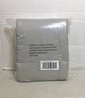 Front view of sealed gray Room Essentials blanket bag
