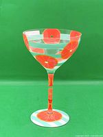 Overall view of Lolita Aperol Spritz glass showing bowl, stem and base design