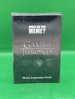 Front of sealed What Do You Meme? Game of Thrones Photo Expansion Pack