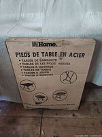 Retail box for Home Hardware steel folding table legs