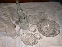 Group shot showing all glassware pieces