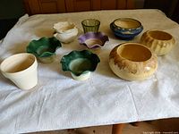 All nine planters arranged on table