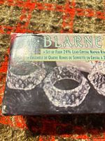 Box front showing Blarney branding and image of napkin rings