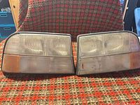 Both headlight assemblies front view