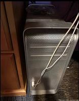 Front view of Apple Mac Pro tower