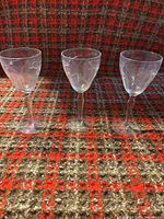 All three goblets front view