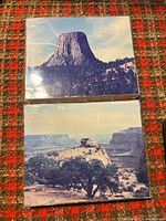 Overview of both framed photographs showing size and condition