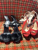 All four pairs of heels side by side