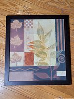 Full view of framed Keith Mallet Nature print