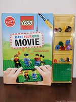 Front cover showing title, LEGO and Klutz branding, sealed blister with pieces