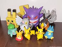 Group shot of all ten Pokémon figures