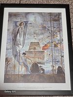 Full view of framed Dali print