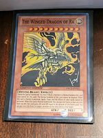 Full view of The Winged Dragon of Ra card in sleeve