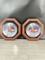 Both framed plates front view