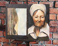 Front of board showing both portrait and landscape studies