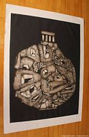 Full view of lithograph showing entire composition on sheet