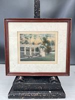 Full view of framed photograph