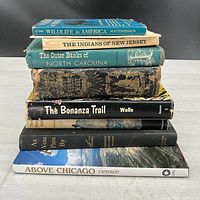 Stack of all seven books showing spines