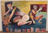 Full view of Christine McGinnis painting on canvas