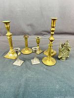 Group shot of all candlesticks and fragment