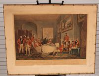 Front view of lithograph on board