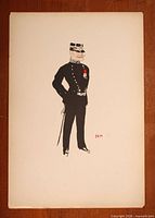 Full view of unframed print on sheet