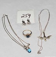 Group shot of all jewellery pieces