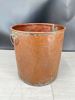 Full view of copper pail front