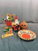 Group shot of all five holiday décor items