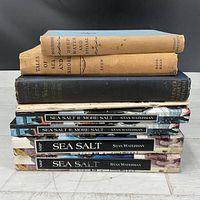 Stack showing all seven marine life books