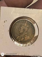 Obverse showing King George V portrait and legend