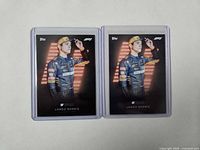 Front view of two identical Lando Norris Lights Out cards in sleeves