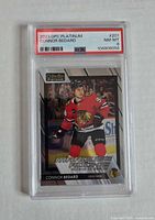 Front of PSA-slabbed Bedard rookie card