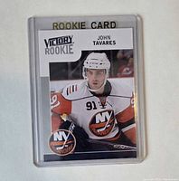 Front of John Tavares Victory Rookie card in sleeve
