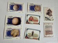 Fronts of all 8 Allen & Ginter insert cards displayed