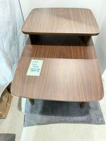 Top view showing two-tier design and surface condition