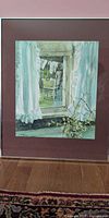 Full view of framed Carolyn Blish print with mat and frame