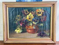 Front view of framed painting