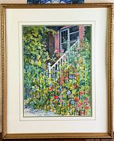 Full view of framed painting