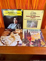 All four Ravel LPs front covers